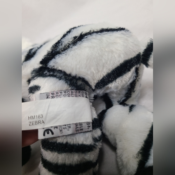 GANZ Webkinz black and white Zebra Plush- No code - Picture 3 of 3